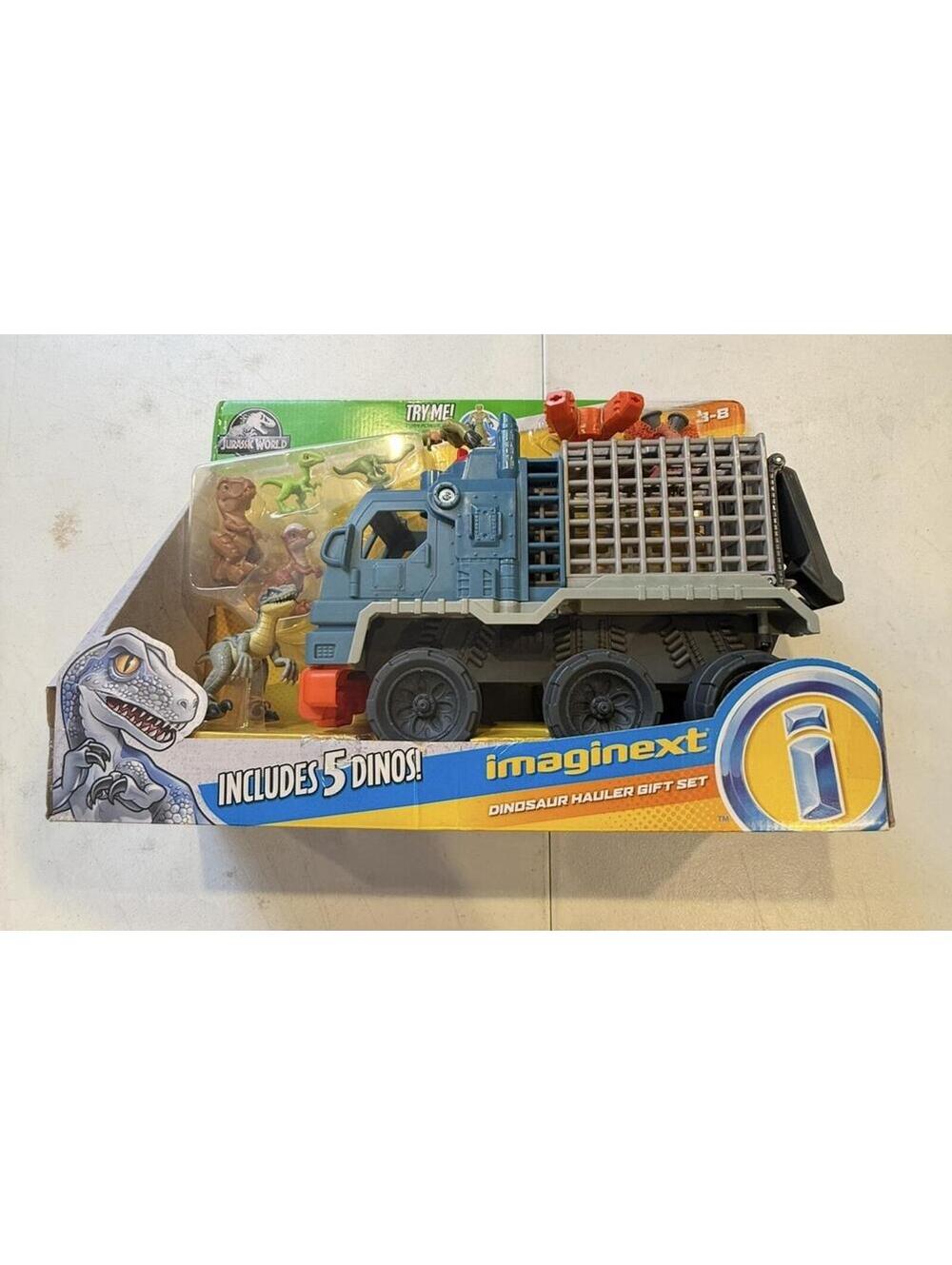 Fisher price Imaginext Jurassic World Dinosaur Hauler NEW Dino cage gift set lot